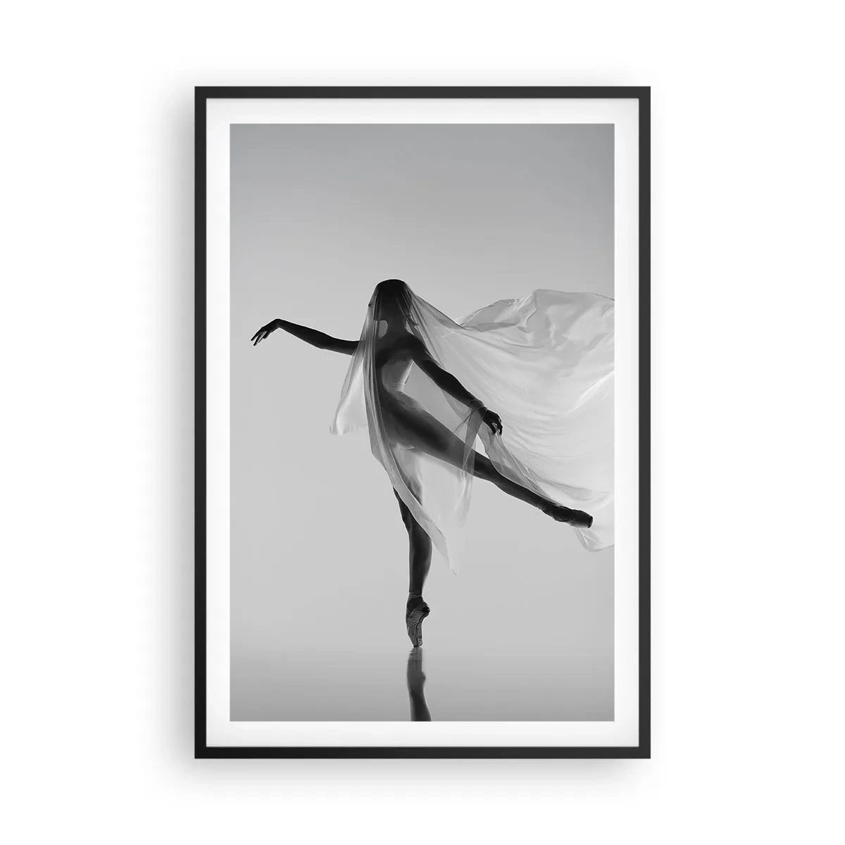 Poszter fehér keretben - Könnyedség és kecsesség - 61x91 cm