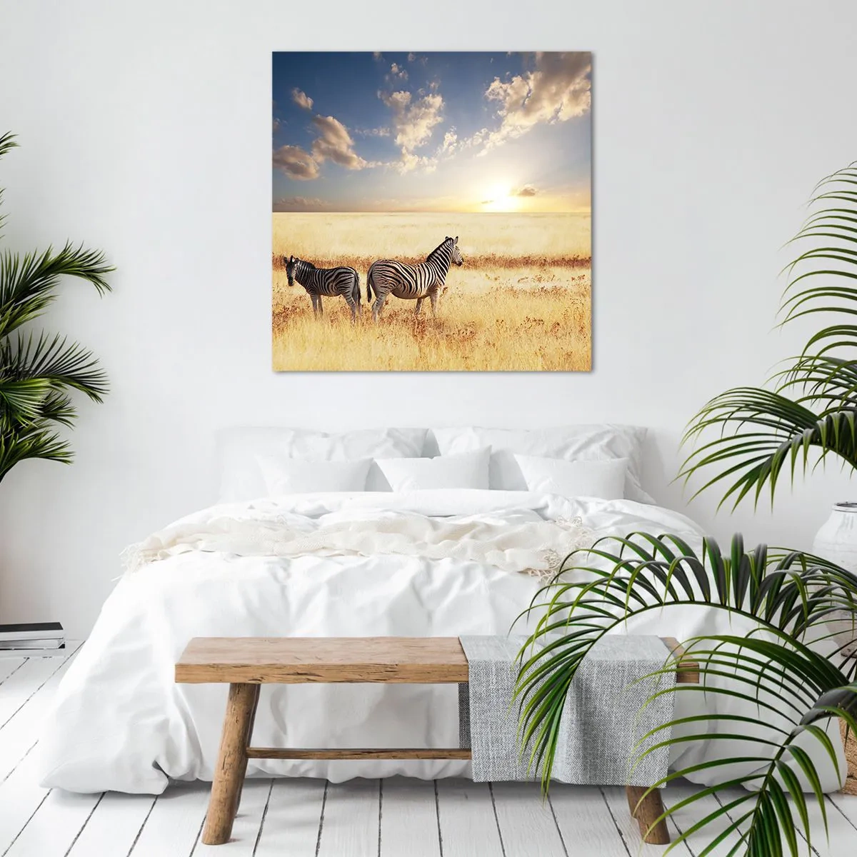 Vászonkép - Menj el, ne zavard a békét - 70x70 cm