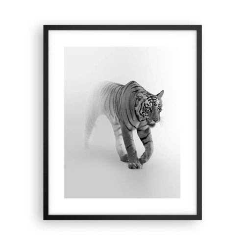 Poszter fehér keretben - Elrejtőzik a ködben - 40x50 cm