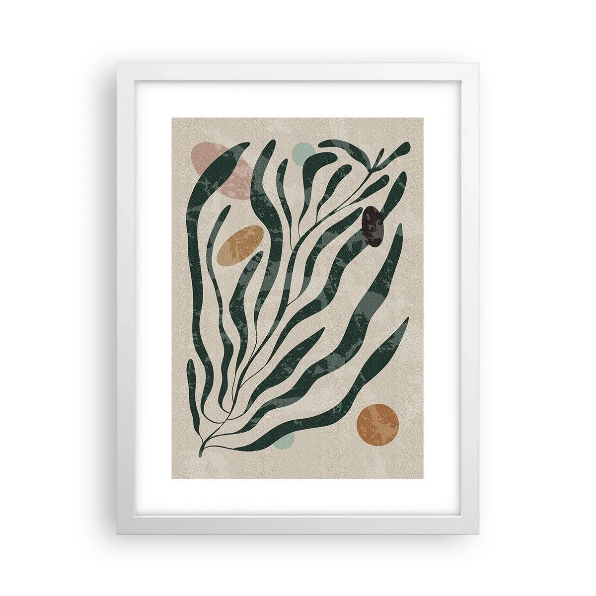 Poszter fekete keretben - Zöldek között - 30x40 cm