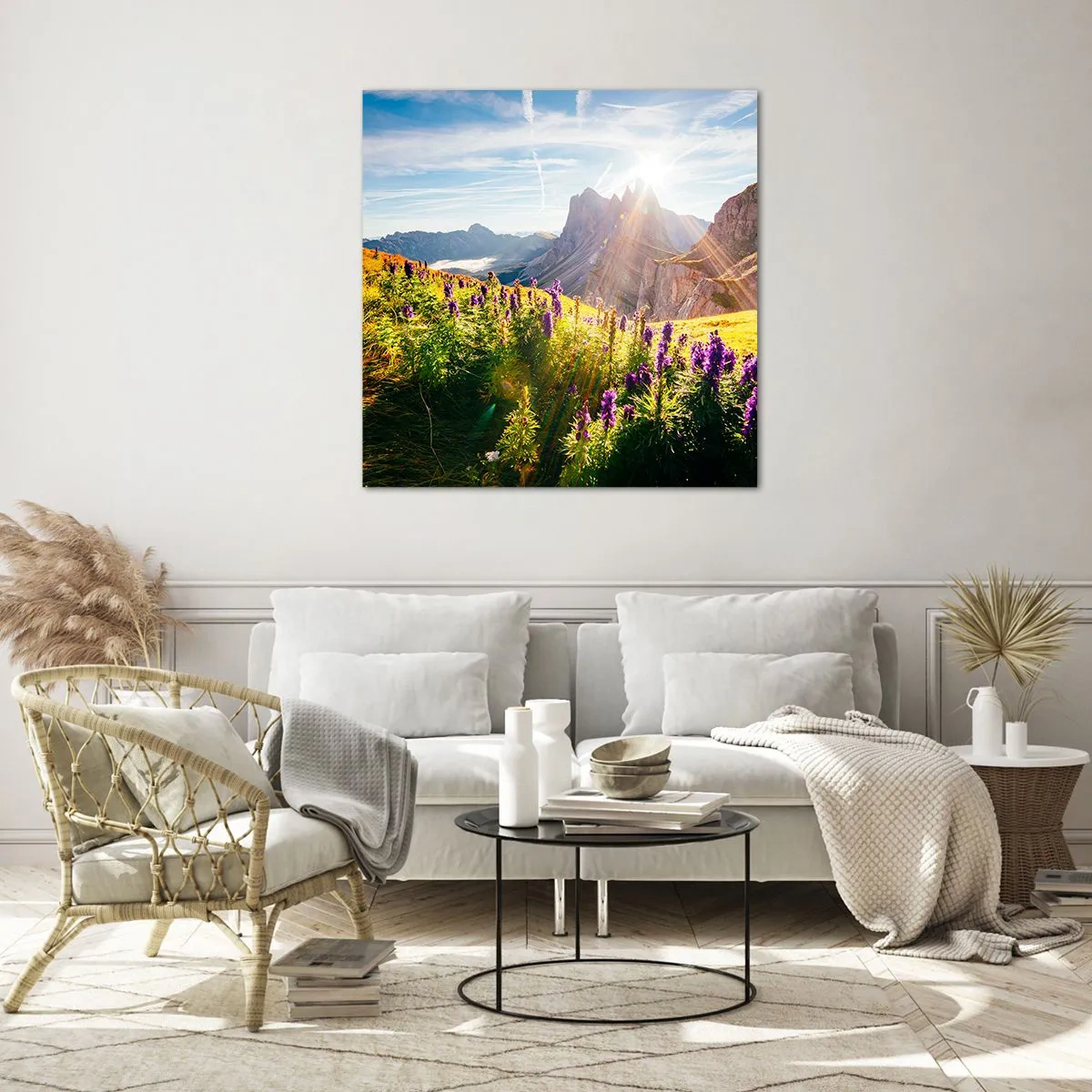 Üveg kép - A gyógynövények titkos élete - 50x50 cm