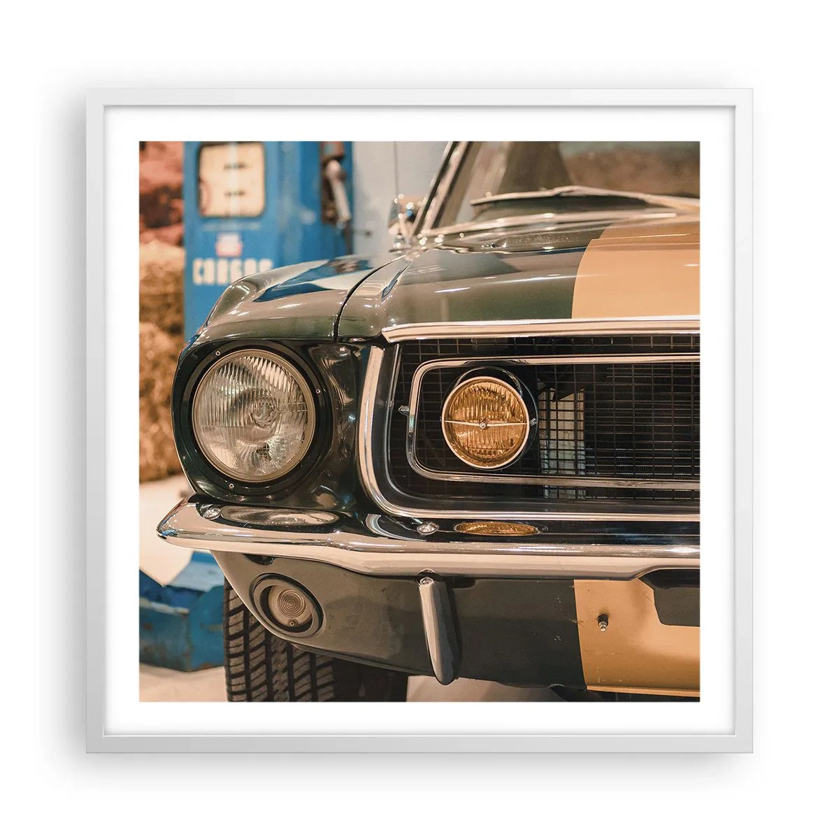 Poszter fekete keretben - Találkozás a legendával - 60x60 cm