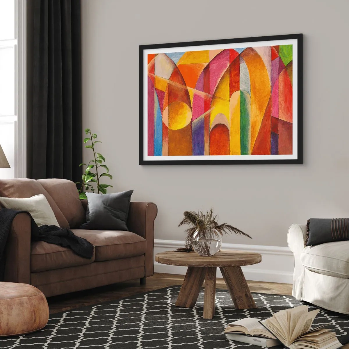 Poszter fehér keretben - A nap katedrálisa - 70x50 cm