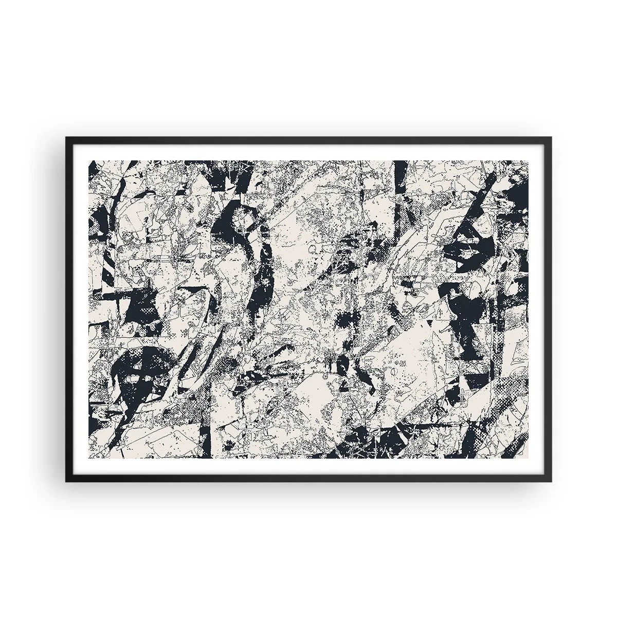 Poszter fehér keretben - Az ellentétek egymásba fonódása - 100x70 cm