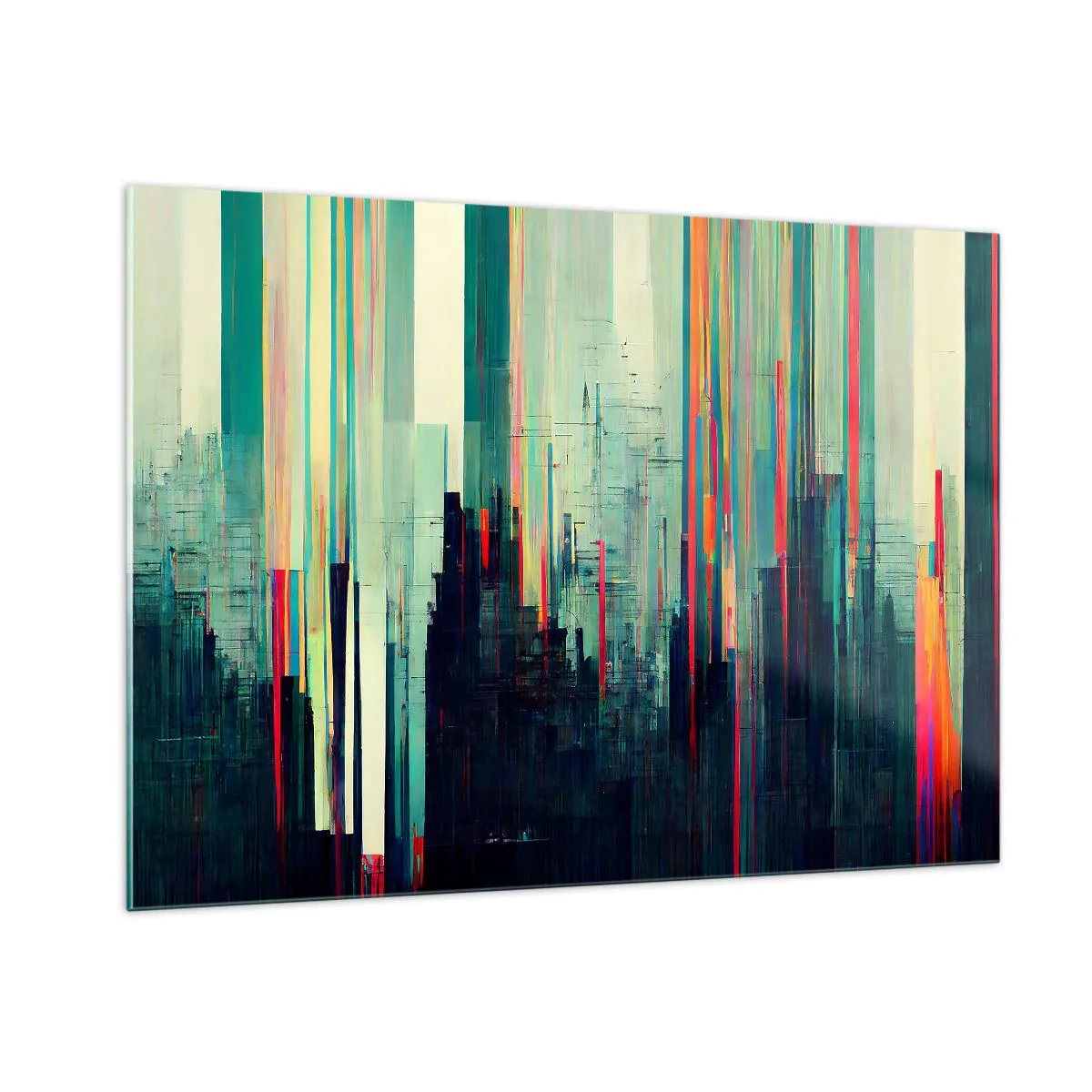 Üveg kép - Futurisztikus város - 100x70 cm