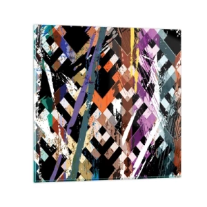 Üveg kép - A négyzeten - 70x70 cm