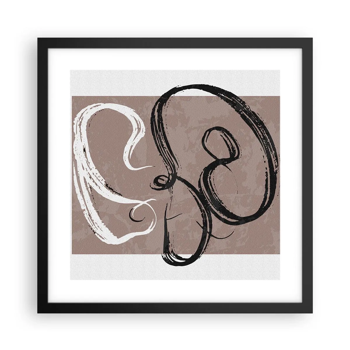 Poszter fehér keretben - Kompozíció - a teljesség keresése - 40x40 cm