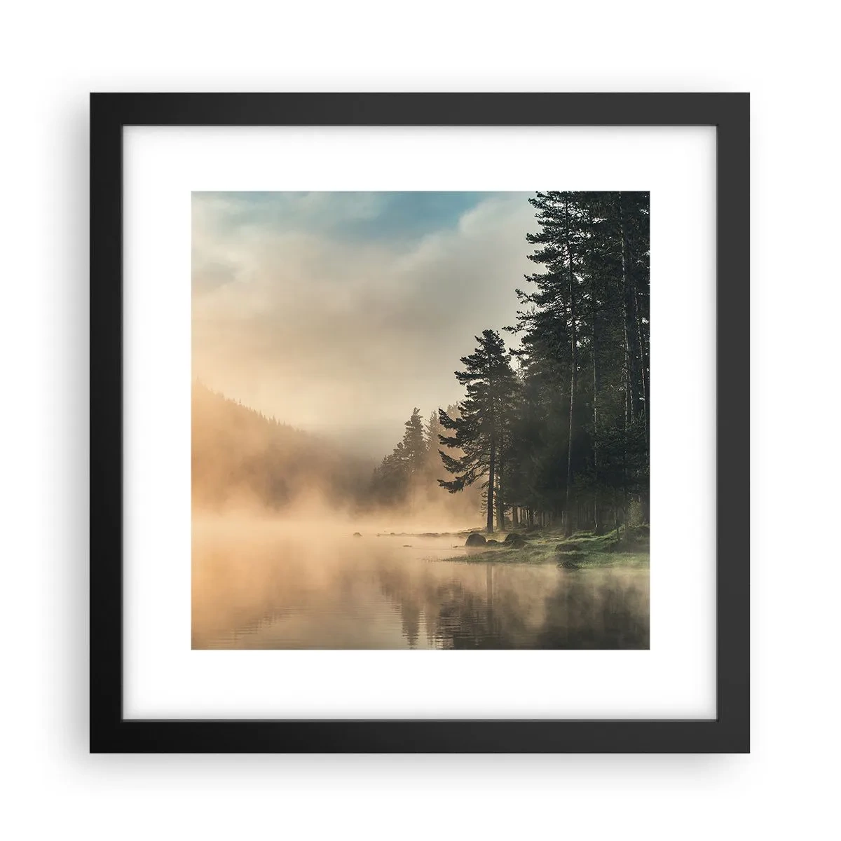 Poszter fehér keretben - A nap születése - 30x30 cm