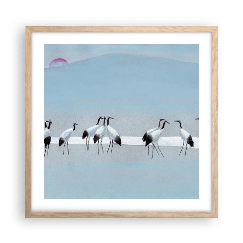 Poszter világos tölgy keretben - Egy forró nap után - 50x50 cm