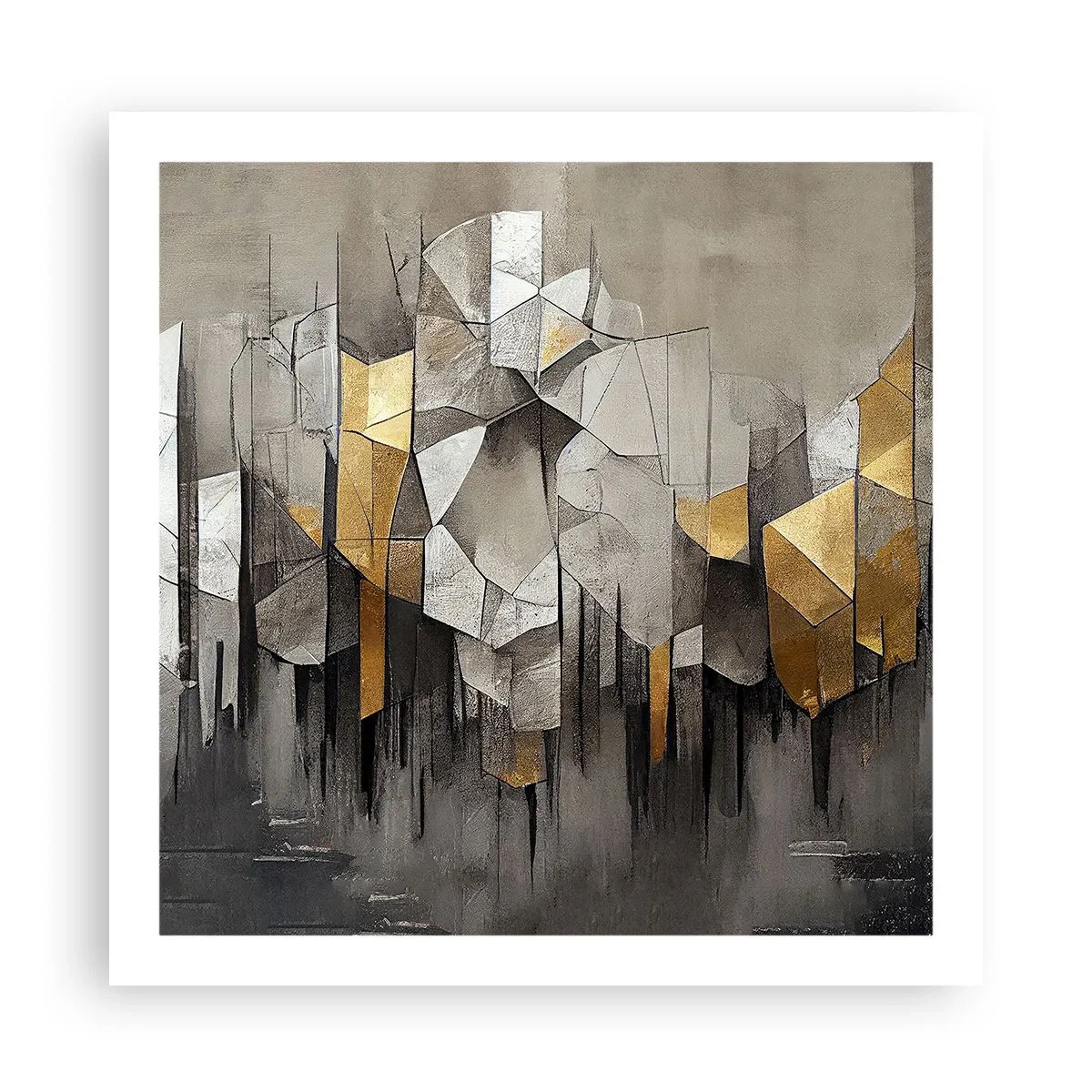 Poszter - Kompozíció jégből és fényből - 60x60 cm