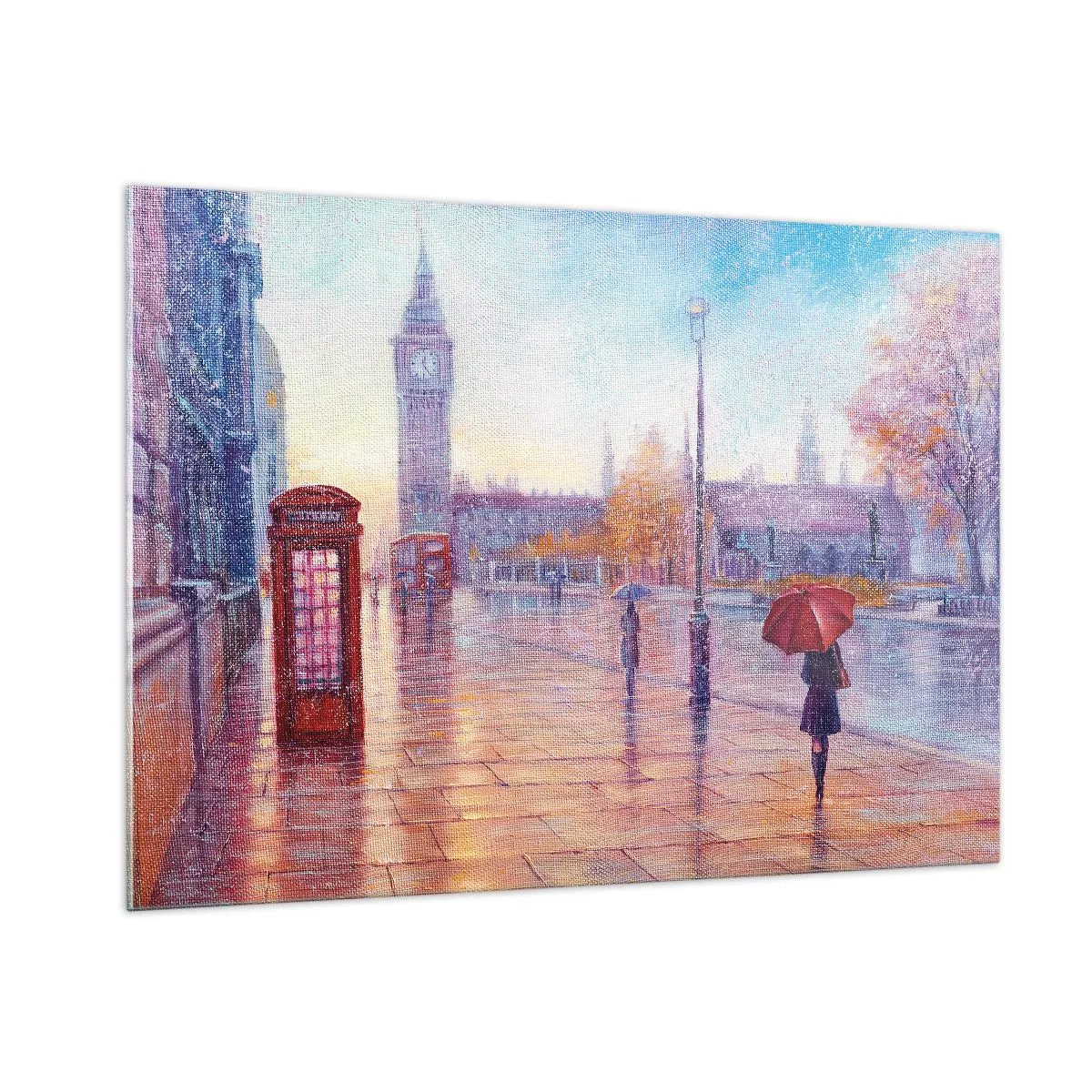 Üveg kép - Őszi nap Londonban - 100x70 cm