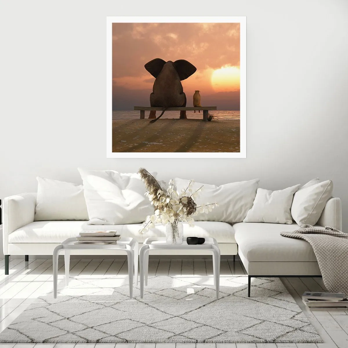 Poszter - Jó együtt hallgatni - 60x60 cm