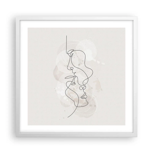 Poszter fekete keretben - Ölelésbe gabalyodva - 50x50 cm