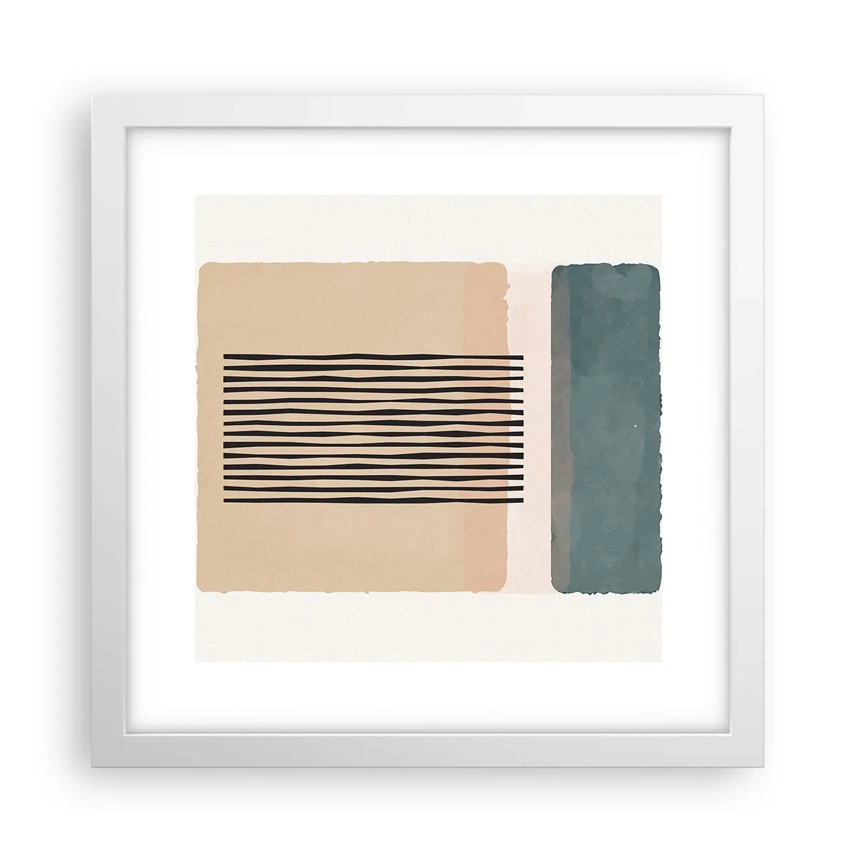 Poszter fekete keretben - Minden rendben - 30x30 cm