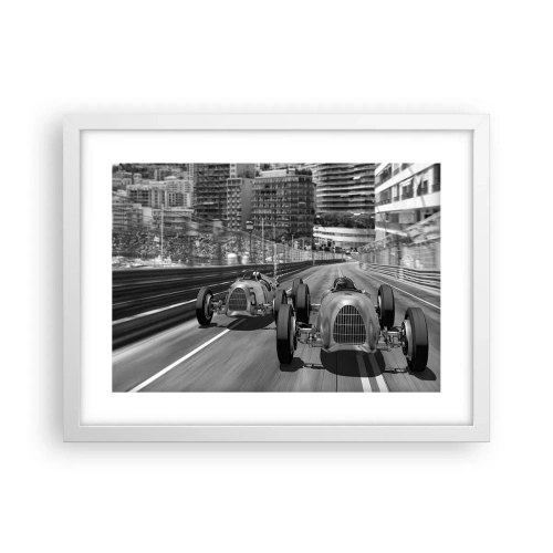 Poszter fekete keretben - Réges-régen Monte Carlóban - 40x30 cm