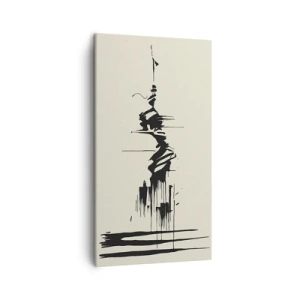 Vászonkép - Sietős absztrakció - 45x80 cm