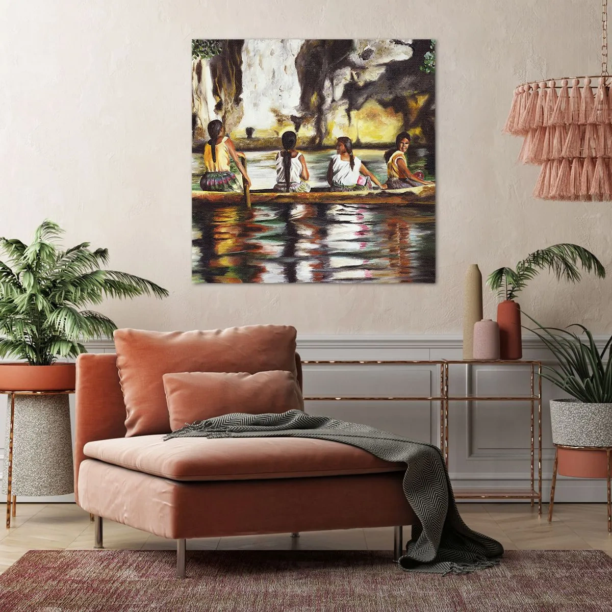 Vászonkép - Egy polinéz paradicsomban - 50x50 cm