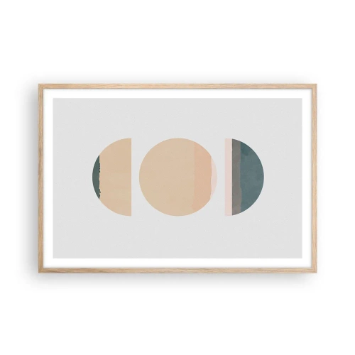 Poszter világos tölgy keretben - Kerékről kerékre - 91x61 cm