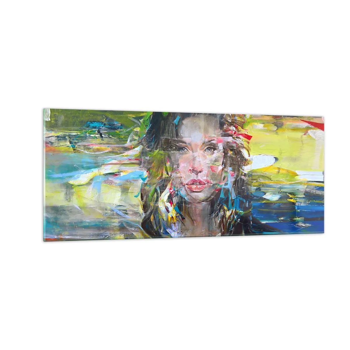 Üveg kép - A levegő függöny mögött - 100x40 cm