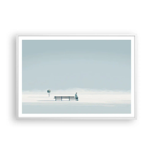 Poszter fekete keretben - Igen, én várok. - 100x70 cm