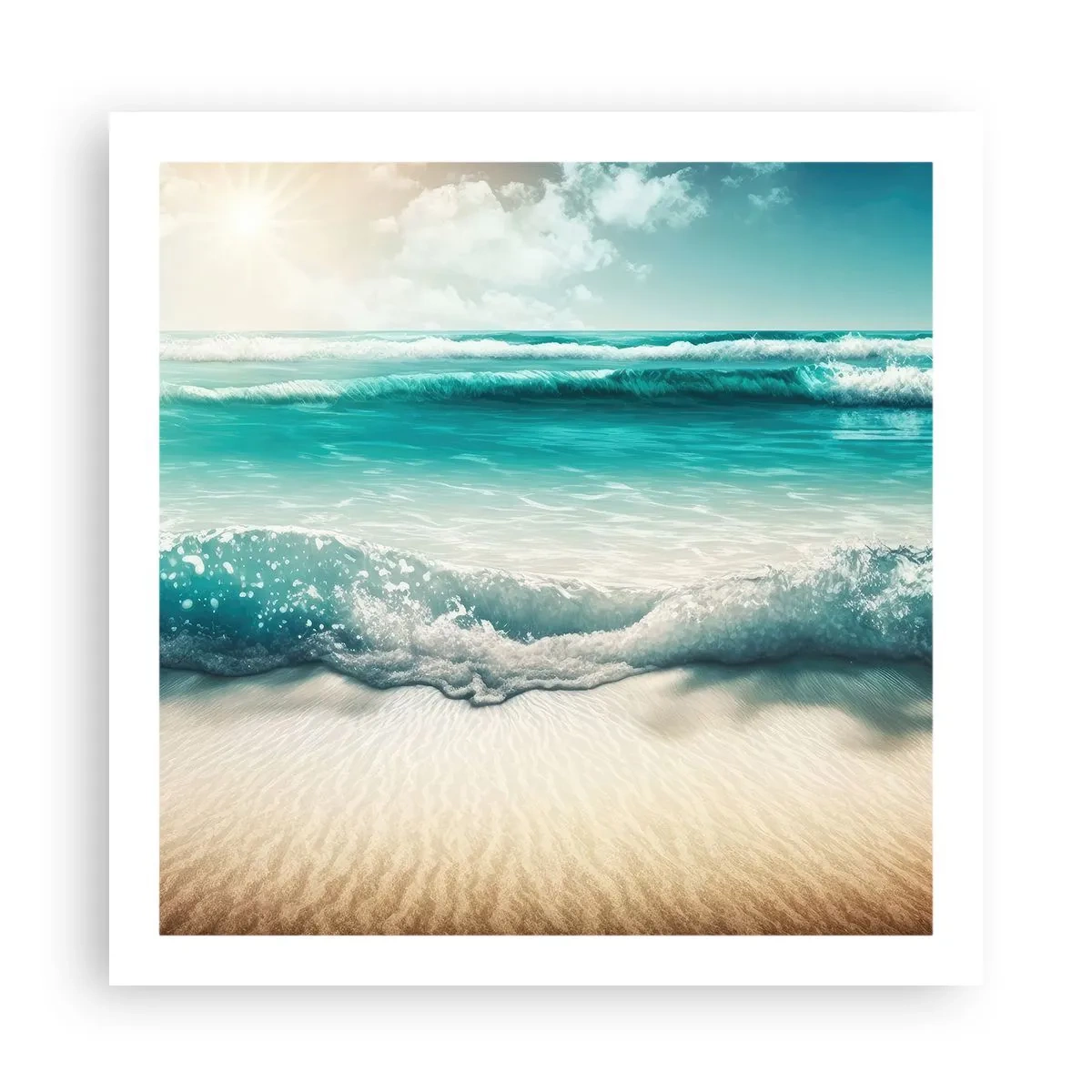 Poszter - Az óceán nyugalma - 60x60 cm