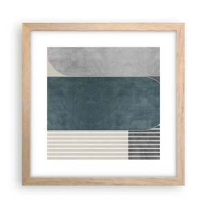 Poszter világos tölgy keretben - Vízszintes kompozíció - 30x30 cm