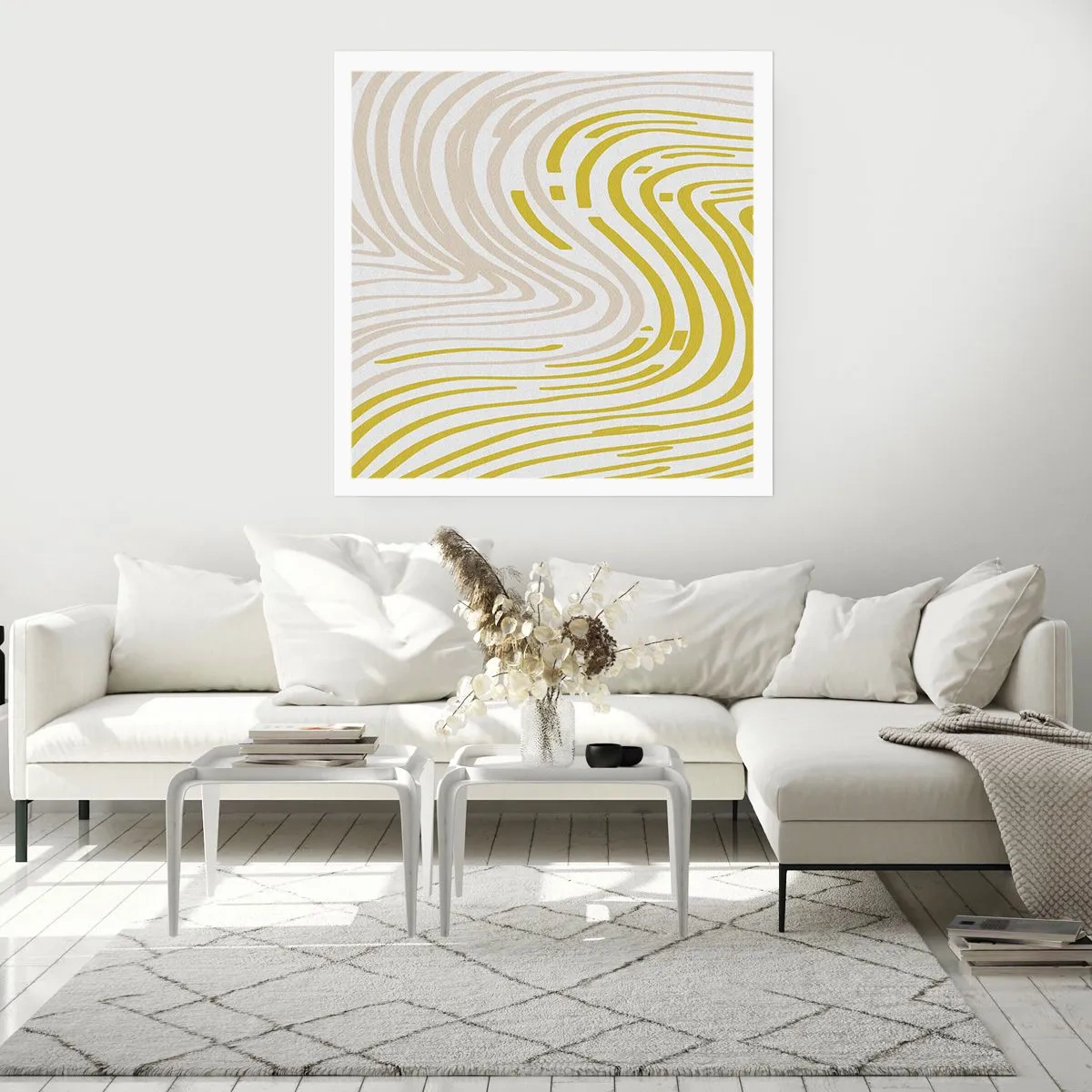 Poszter - Kompozíció szelíd kanyarral - 30x30 cm