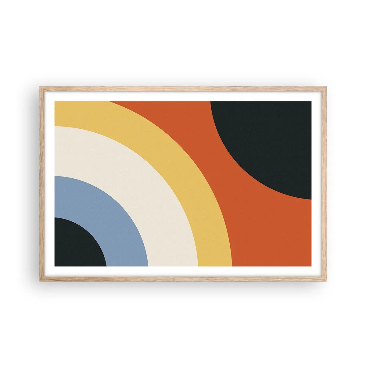 Poszter világos tölgy keretben - Magam felé - 91x61 cm