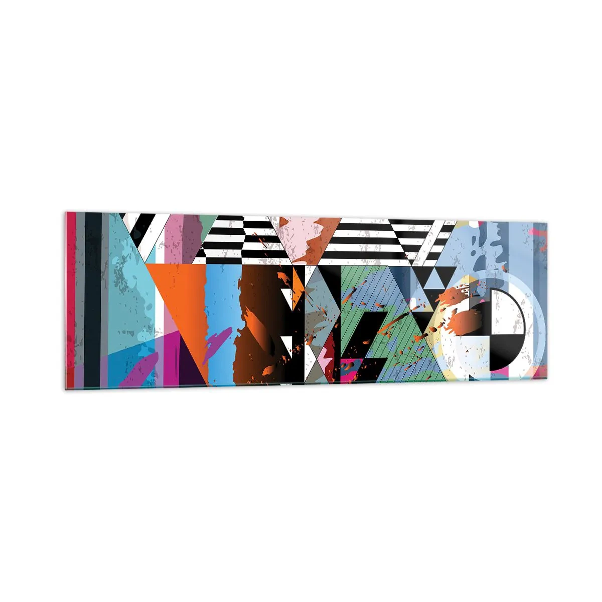 Üveg kép - Geometrikus és organikus - 160x50 cm