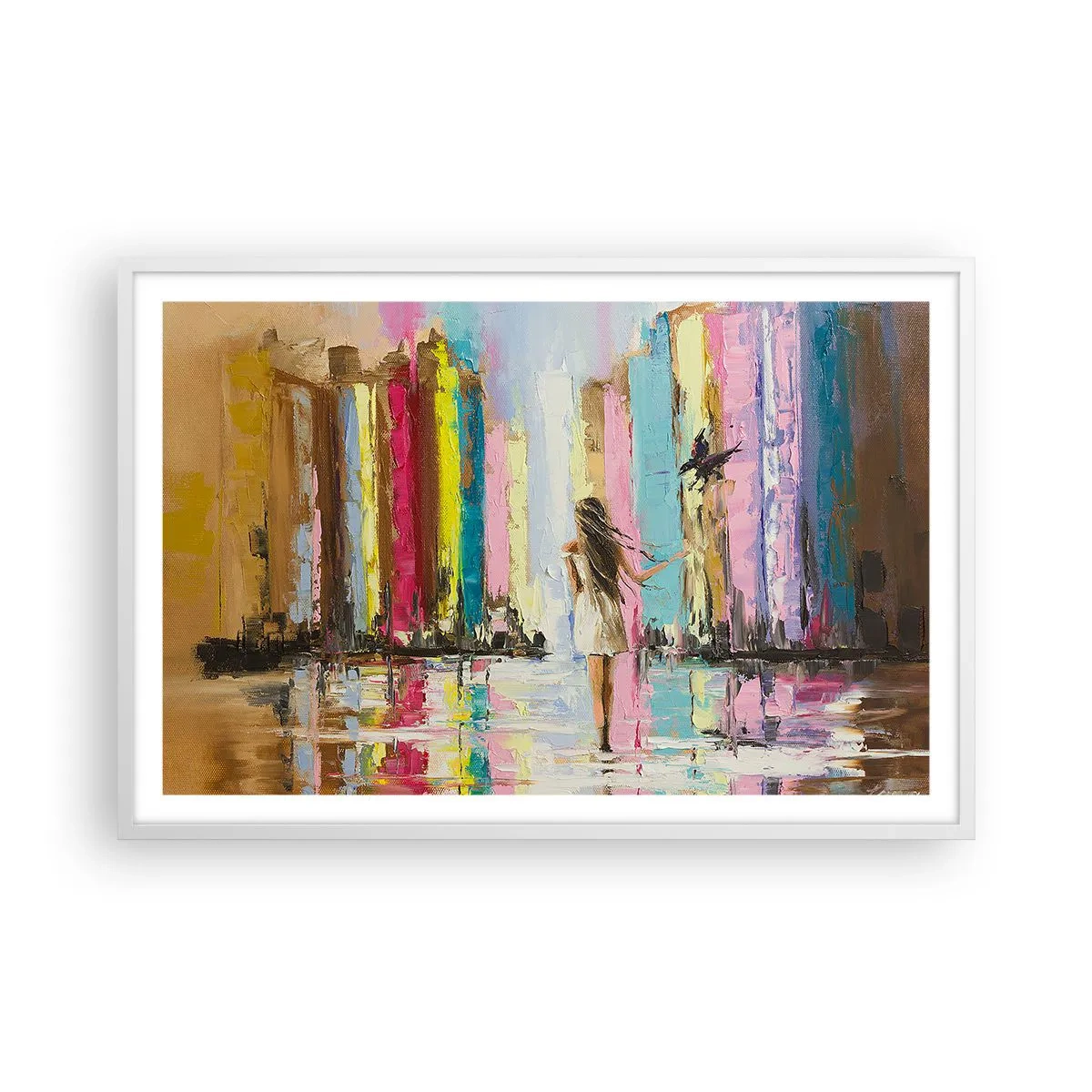 Poszter fekete keretben - Kövessél - 91x61 cm