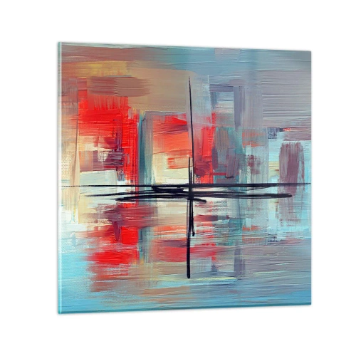 Üveg kép - Tájkép egy ismeretlen dimenzióban - 30x30 cm