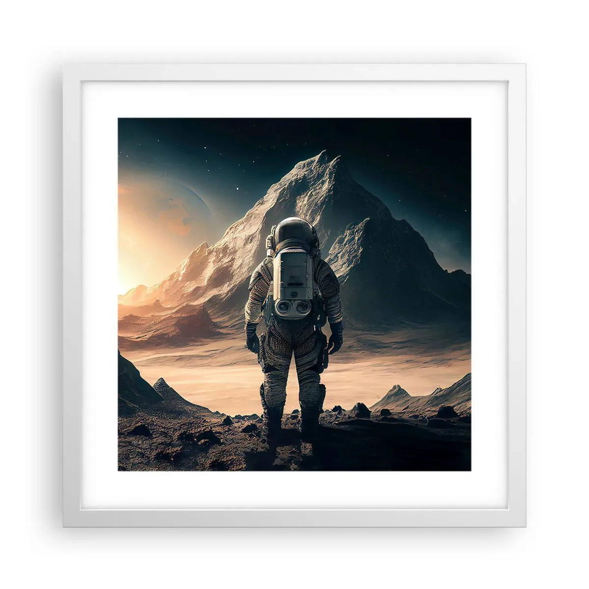 Poszter fekete keretben - Új kihívás - 40x40 cm