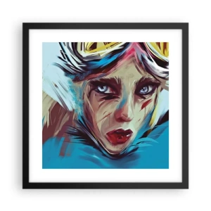 Poszter fehér keretben - Utcai harcos - 40x40 cm