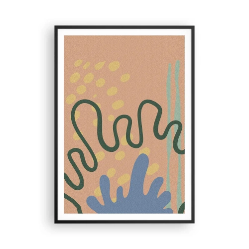 Poszter fehér keretben - Absztrakció: a természet sokszínűsége - 70x100 cm