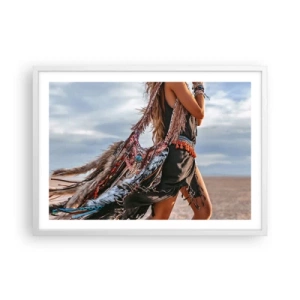 Poszter fekete keretben - Sámán párja - 70x50 cm