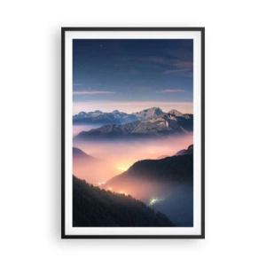 Poszter fehér keretben - Fény a völgyekben - 61x91 cm