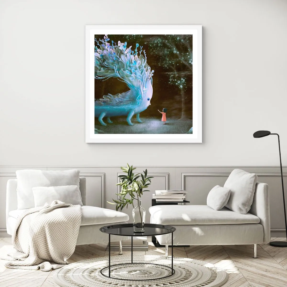 Poszter fekete keretben - Fantasztikus találkozás - 30x30 cm