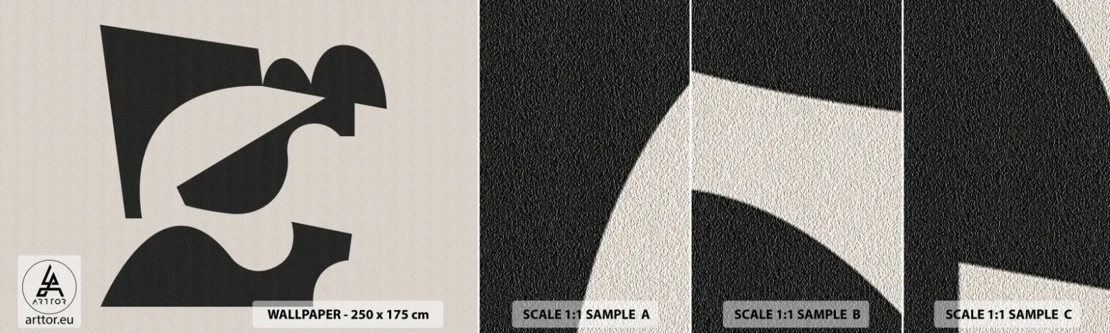 Fotótapéta Minta Öntapadós Deluxe Sticker - Önálló összeállításra - Absztrakció, Boho, Minimalizmus - 100x30 cm