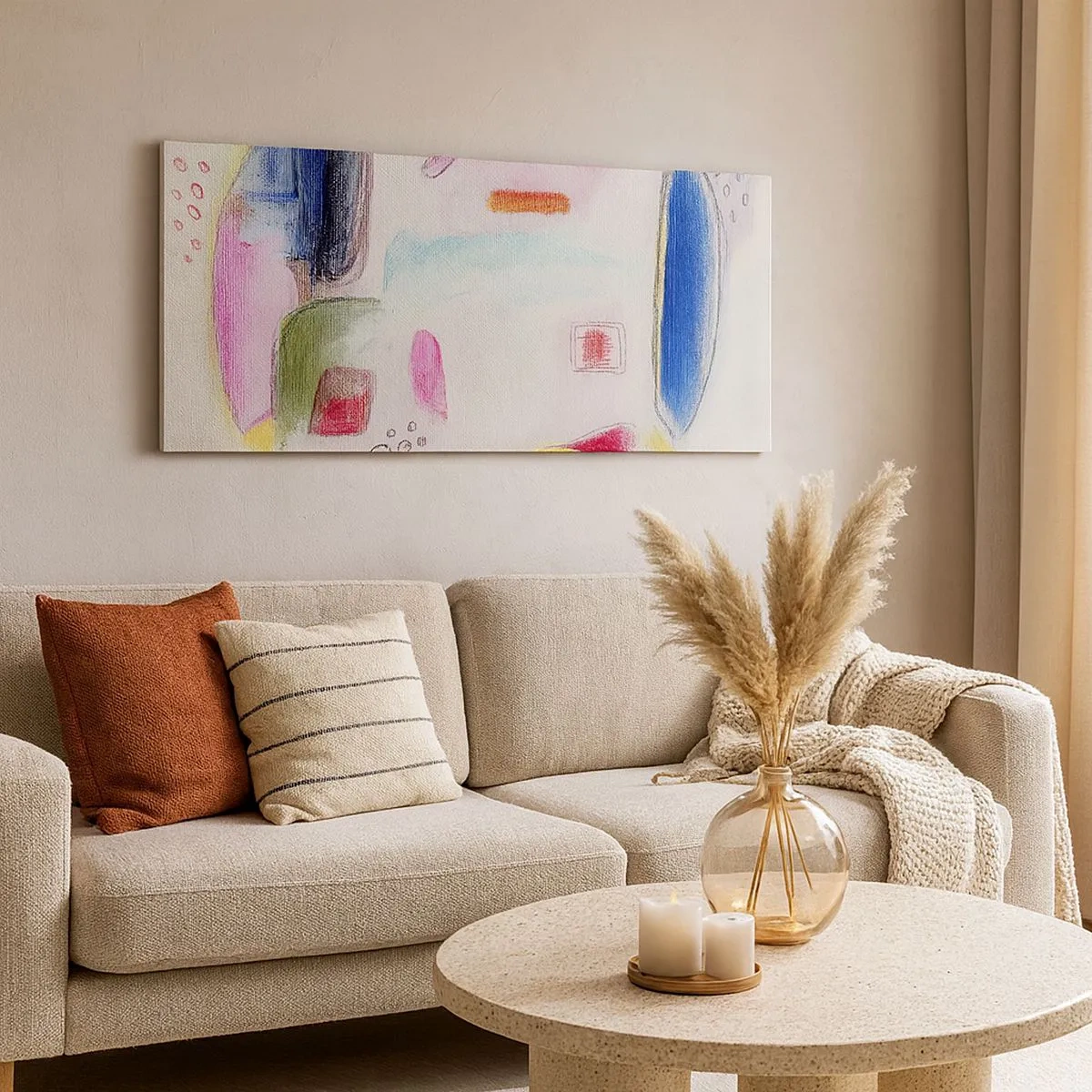 Vászonkép - Inkább domború, mint homorú, vagy lapos - 100x40 cm