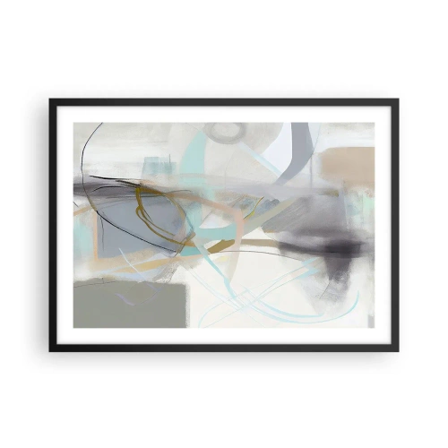 Poszter fehér keretben - Ködös absztrakció - 70x50 cm