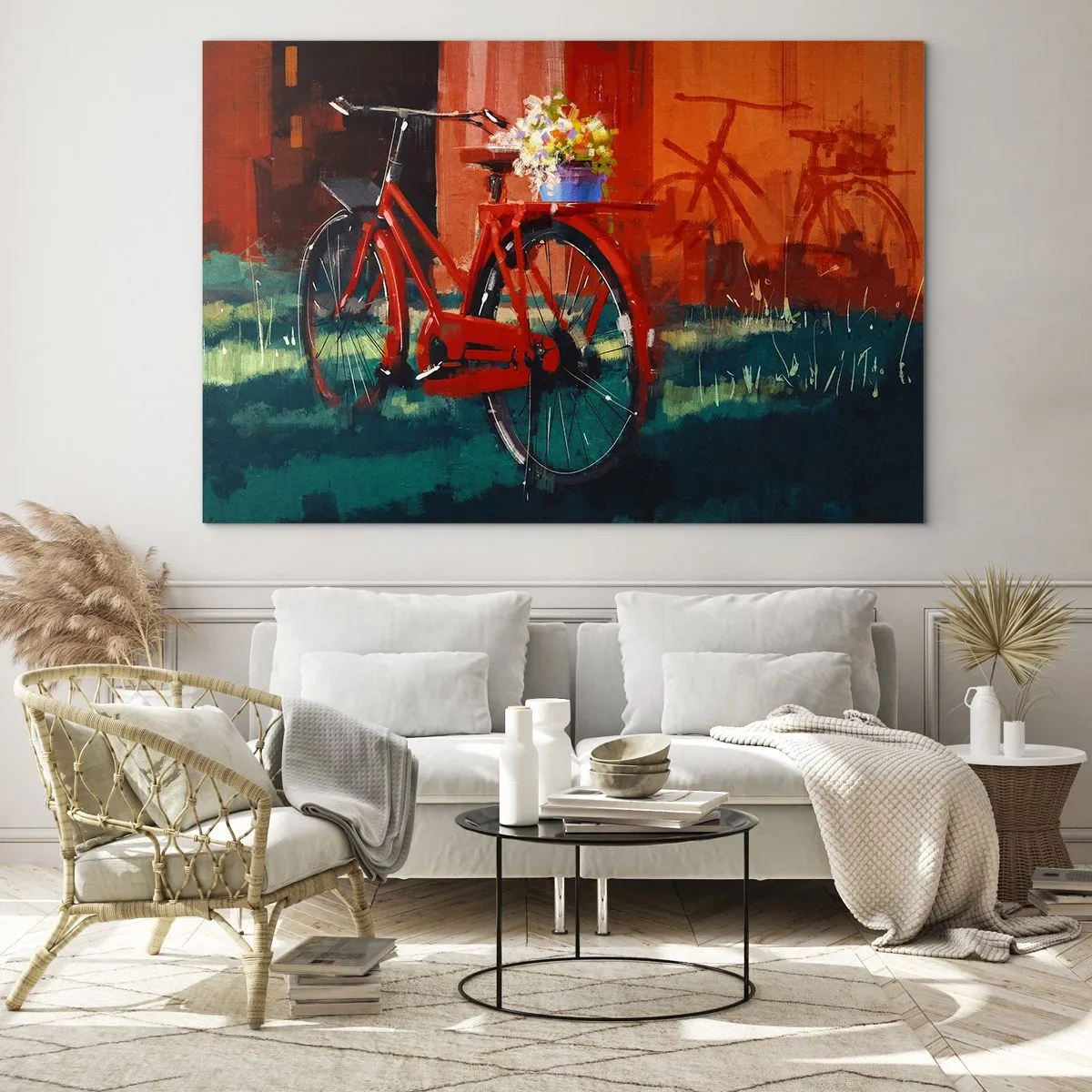Üveg kép - I want to ride my bicycle - 100x70 cm