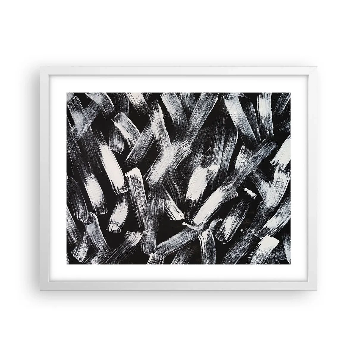 Poszter fekete keretben - Absztrakció az ipari szellemben - 50x40 cm