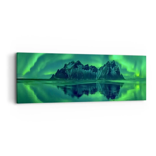 Vászonkép - A sarki fény karjaiban - 90x30 cm