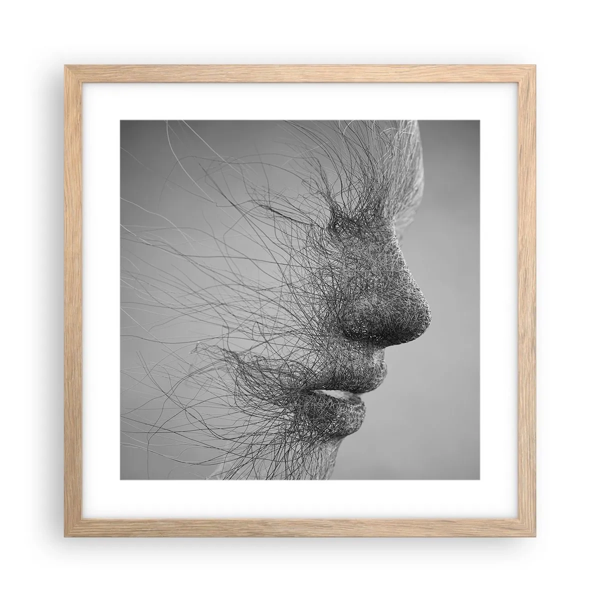 Poszter világos tölgy keretben - A szél szelleme - 40x40 cm