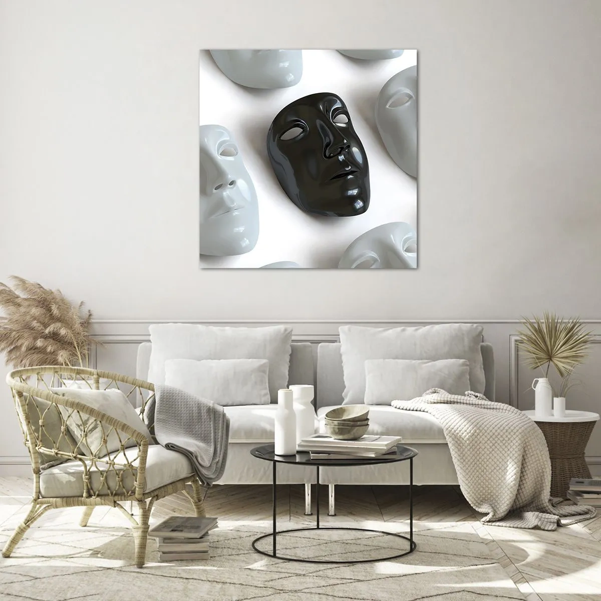 Üveg kép - Hogyan lehet kitűnni? - 70x70 cm