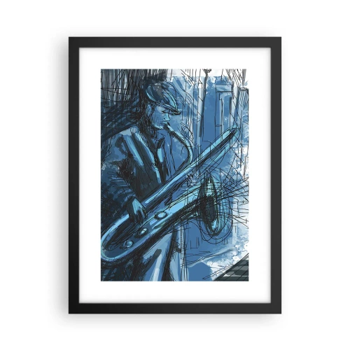 Poszter fehér keretben - Városi rapszódia - 30x40 cm