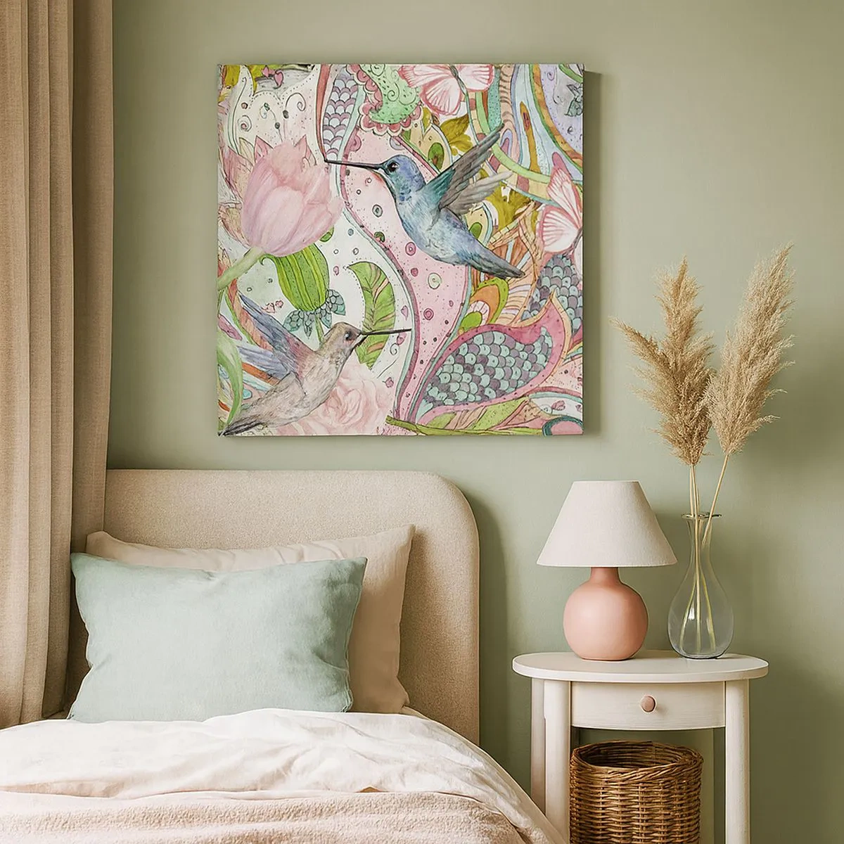 Vászonkép - Szőlőbe gabalyodva - 30x30 cm