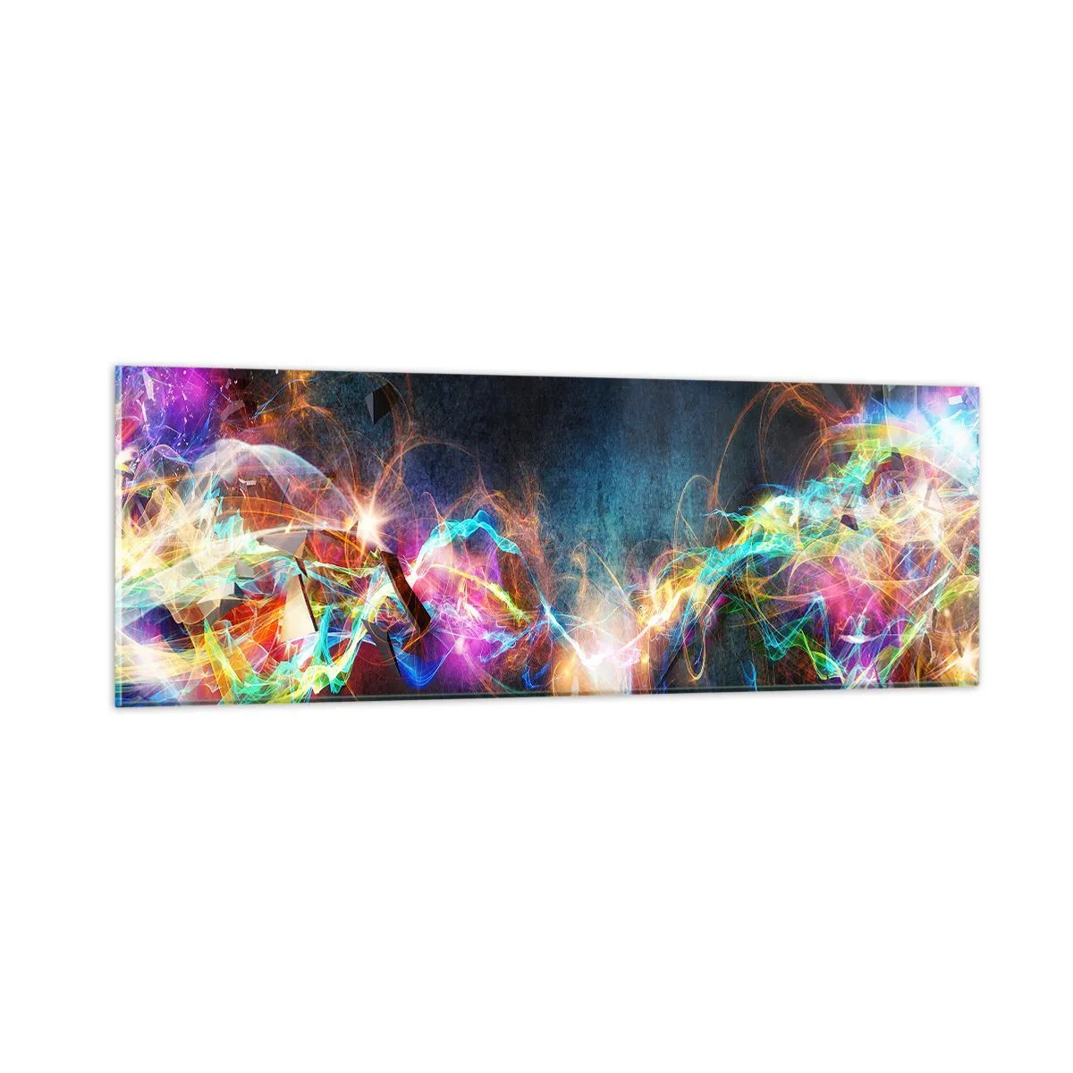 Üveg kép - Vígan a sötét ellen - 90x30 cm