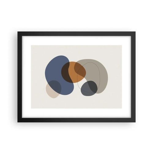 Poszter fehér keretben - Színek cseppjei - 40x30 cm