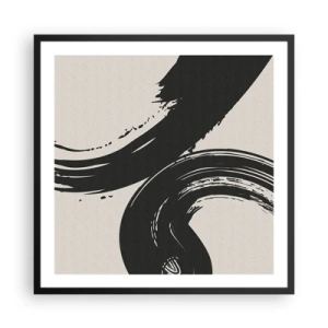 Poszter fehér keretben - Söprő és körkörös - 60x60 cm
